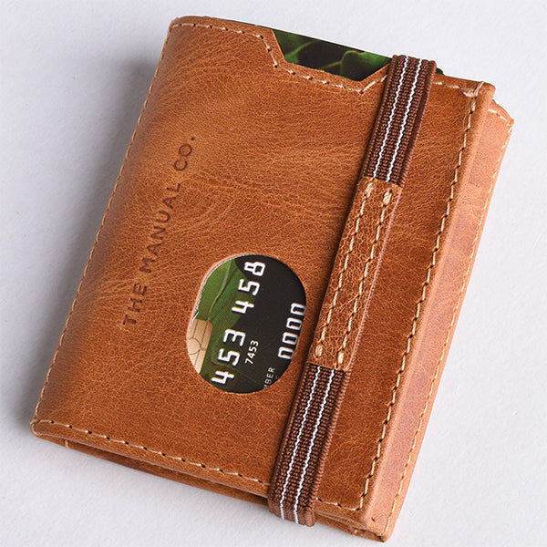 THE MANUAL CO. Kartenetui, cognac