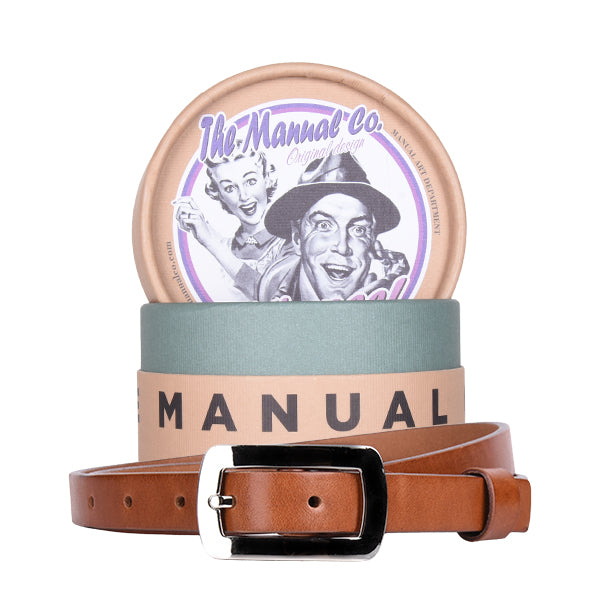 THE MANUAL CO. Gürtel Damen, 20 cognac L