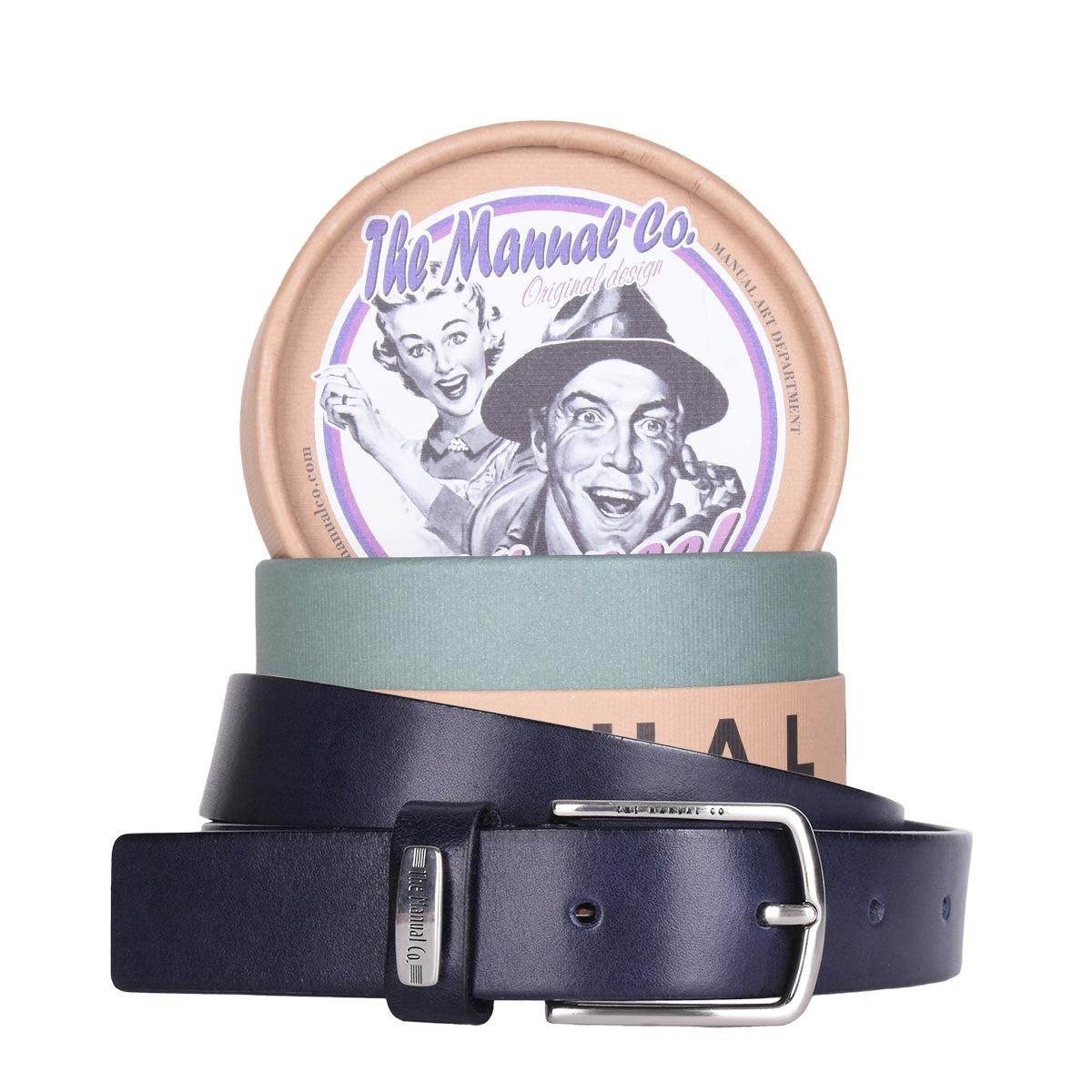 THE MANUAL CO. Gürtel, 34 dunkelblau L