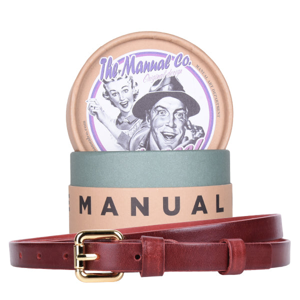 THE MANUAL CO. Gürtel Damen, 20 bordeaux XL